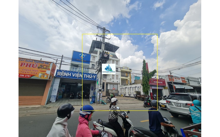 CỰC HIẾM- Cho thuê Tòa nhà mặt tiền Nguyễn Thị Tú 240m2, 4Lầu+ST-THANG MÁY